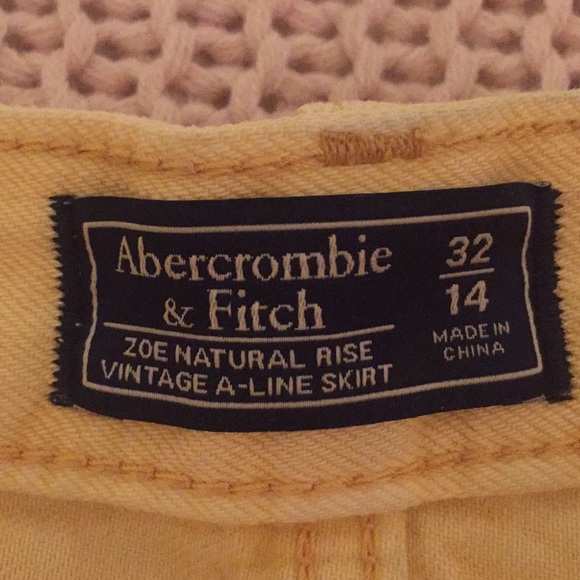 NWOT Abercrombie & Fitch Natural Rise A-line skirt - Picture 3 of 3